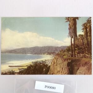 Santa Monica California Union Oil Company 1940s Postcard 1947 CA PC Color Scenes